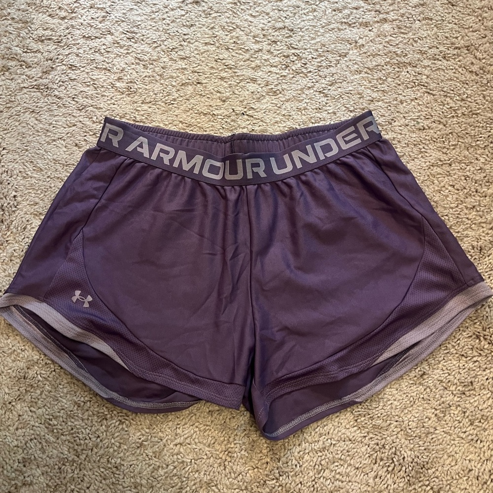Under Armour Women's Athletic Shorts in Dark Purple